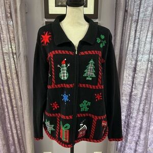 Vintage Holiday Lodge Christmas Cardigan